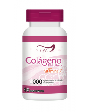 Colágeno Hidrolisado com Vitamina C Duom 60 Comprimidos 1000 mg