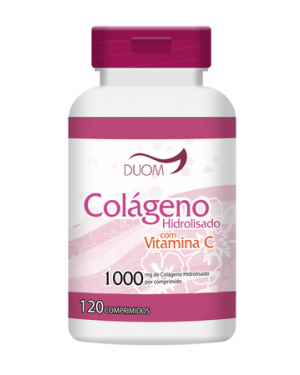 Colágeno Hidrolisado com Vitamina C Duom 120 Comprimidos 1000 mg