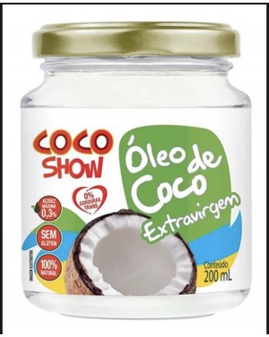 Óleo de Coco COCO SHOW 200ml Extra Virgem